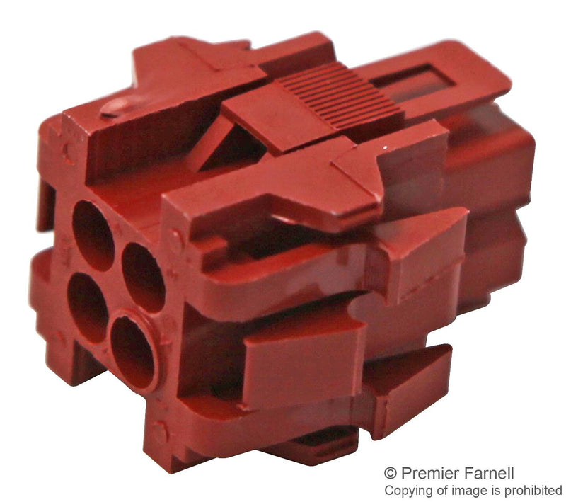 AMP - TE CONNECTIVITY 207015-1. Rectangular Power Connector, In-Line, Metrimate Series, Crimp, Plug, 4 Contacts, 5 mm, Socket