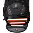 Swissdigital Circuit Antibacterial Backpack (Black and Red)