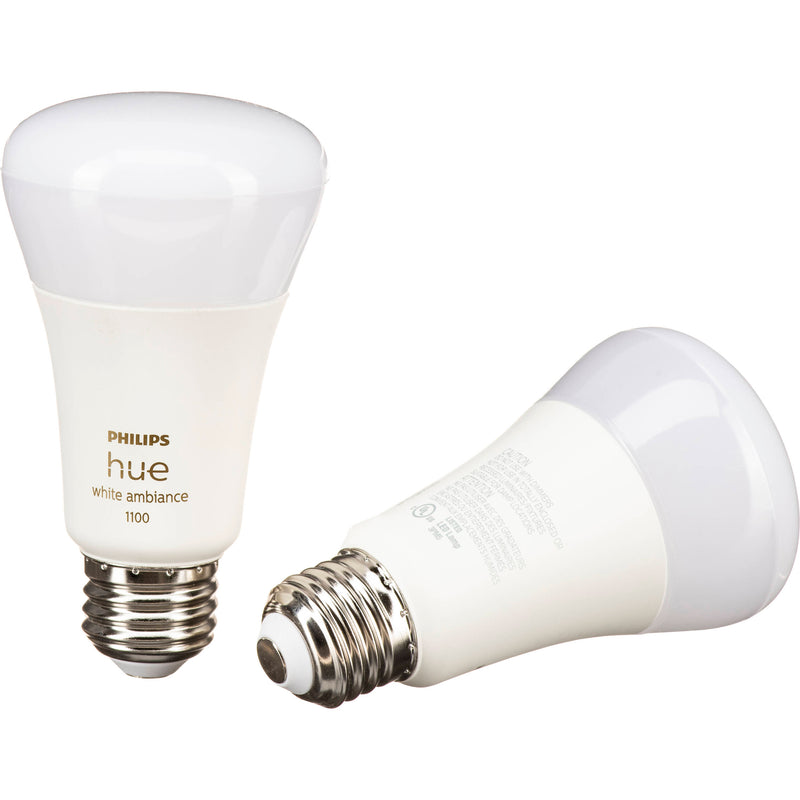 Philips Hue A19 Bulb with Bluetooth (White Ambiance, 2-Pack)