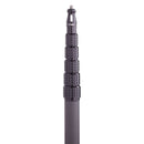 K-Tek KP12FT Mighty Boom 6-Section Graphite Boompole with Straight Cable & Flow-Through Bottom Module (12')