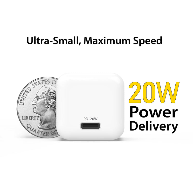 EZQuest UltimatePower Mini 20W USB Type-C PD Wall Charger