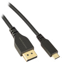 Pearstone USB Type-C Male to DisplayPort Male 8K Cable (6.6')