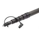 K-Tek KP20TA Mighty Boom 6-Section Graphite Boompole with Coiled Cable & Transmitter Adapter (20.3')