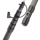 K-Tek KP9TA Mighty Boom 6-Section Graphite Boompole with Coiled Cable & Transmitter Adapter (9.3')