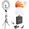 Neewer LED Ring Light Kit with Stand and Accessories (18")