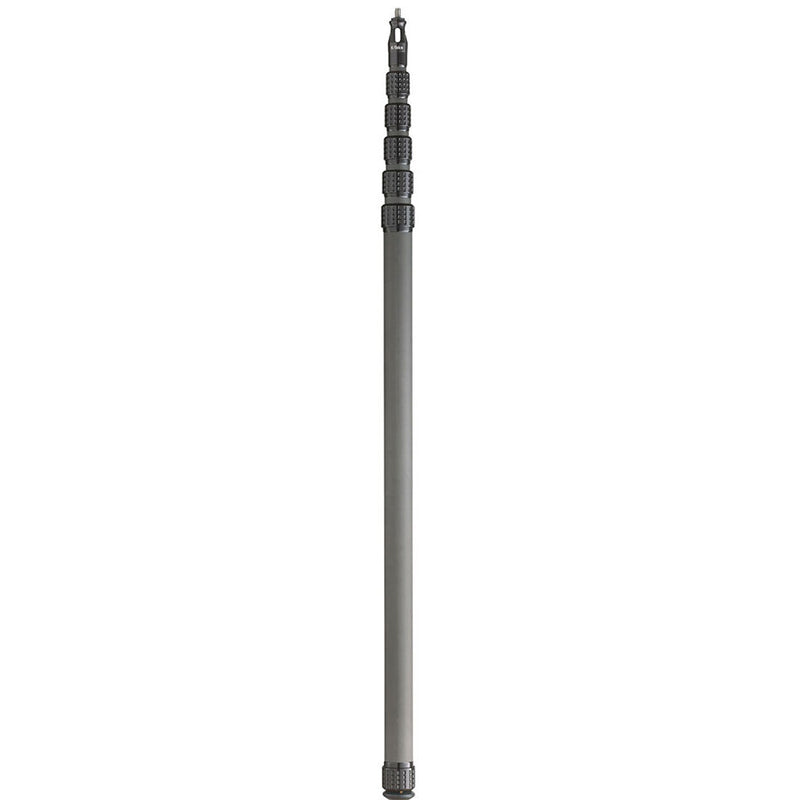 K-Tek KP16FT Mighty Boom 6-Section Graphite Boompole with Straight Cable & Flow-Through Bottom Module (16.5')