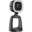 BOYA BY-CM6A All-in-One Full HD 1080p USB Webcam with Mic and LED Ring Light