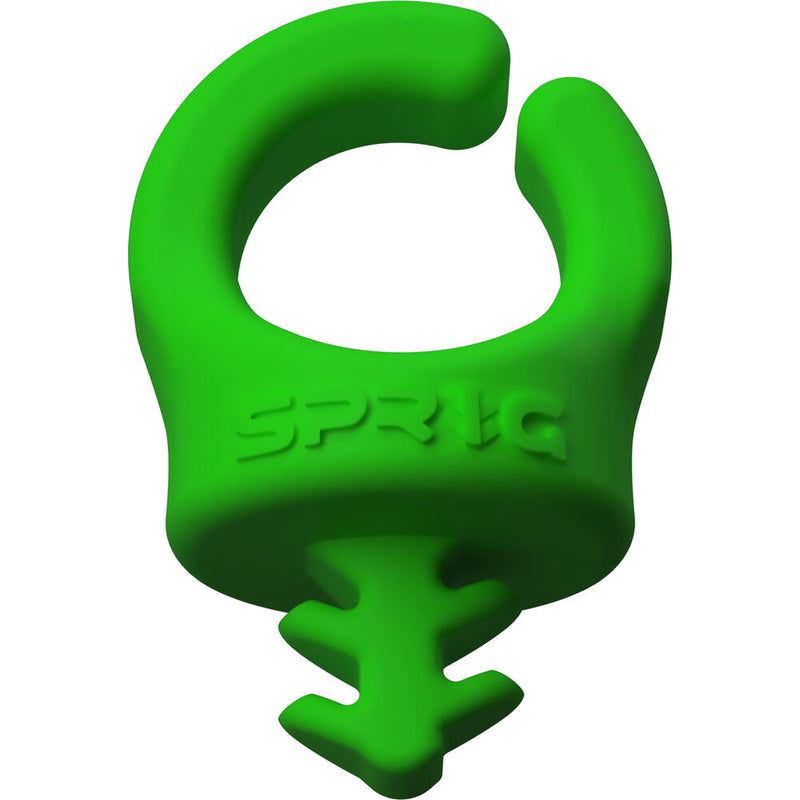 Sprig Big Cable Management Device for 3/8"-16 Threaded Holes (Green, 3-Pack)