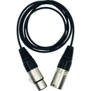 Point Source Audio 4-Pin Mono Male XLR to 4-Pin Mono Female XLR Extender Cable for CM-i3-4F and CM-i5-4F Headsets (4')