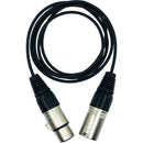 Point Source Audio 4-Pin Mono Male XLR to 4-Pin Mono Female XLR Extender Cable for CM-i3-4F and CM-i5-4F Headsets (8')