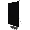 Westcott X-Drop Fabric Backdrop Kit (Rich Black, 8 x 8')