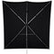 Westcott X-Drop Fabric Backdrop Kit (Rich Black, 8 x 8')