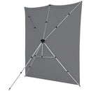 Westcott X-Drop Fabric Backdrop Kit (Neutral Gray, 8 x 8')