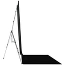 Westcott X-Drop Fabric Backdrop Sweep Kit (Rich Black, 8 x 13')