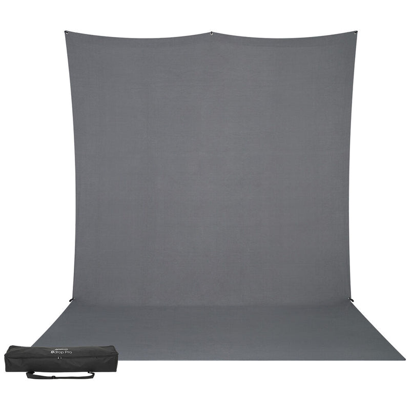 Westcott X-Drop Fabric Backdrop Kit (Neutral Gray, 8 x 13')