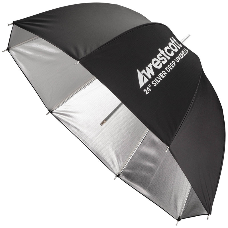 Westcott Deep Silver Bounce Umbrella (24")