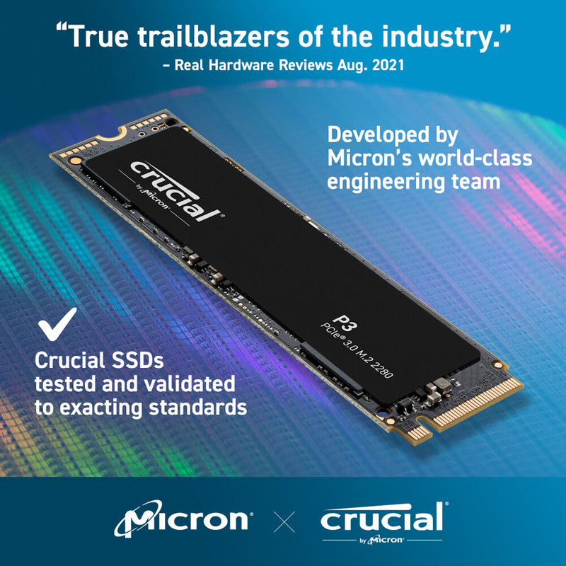 Crucial 500GB P3 NVMe PCIe 3.0 M.2 Internal SSD