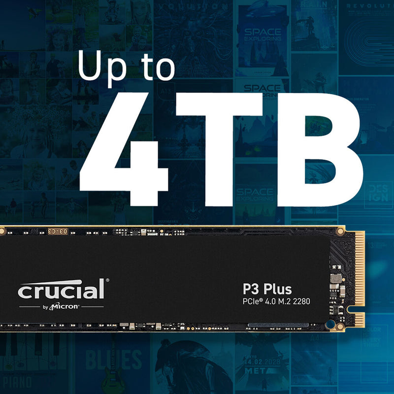 Crucial 4TB P3 Plus NVMe PCIe 4.0 M.2 Internal SSD