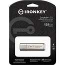 Kingston 128GB IronKey Locker+ 50 USB Type-A Flash Drive