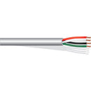 West Penn Plenum-Rated 25245B 16 AWG 4-Conductor Unshielded Cable (1000', Gray)