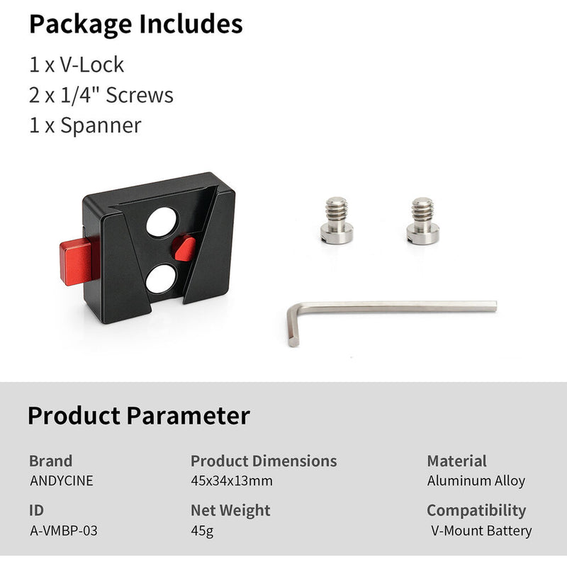 ANDYCINE Mini V-Lock Plate