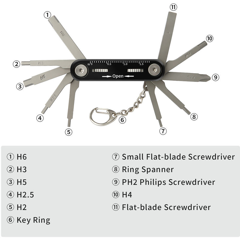 ANDYCINE QCS III Folding 10-in-1 Multi-Tool for Camera and Gimbal Accessories