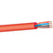 West Penn Plenum-Rated 60700B 14 AWG 4-Conductor Unshielded Fire Alarm Signaling Cable (1000', Red)