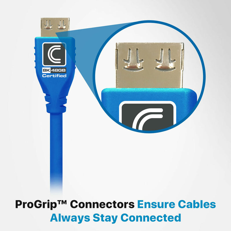 Comprehensive MicroFlex Pro AV/IT Integrator Ultra High-Speed HDMI Cable with Ethernet (Cool Blue, 9')