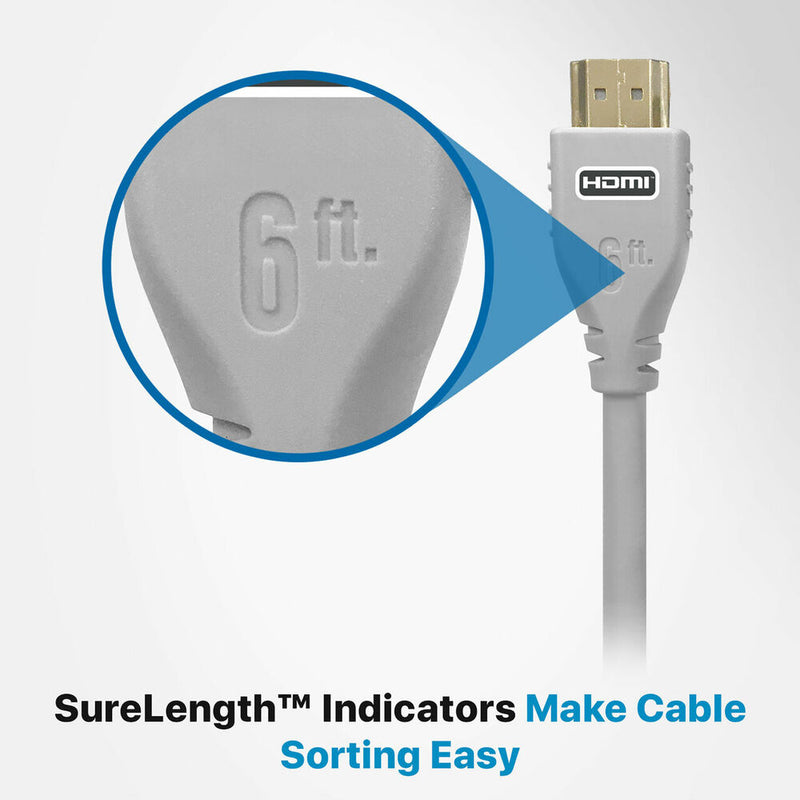 Comprehensive MicroFlex Pro AV/IT Integrator Ultra High-Speed HDMI Cable with Ethernet (Graphite Grey, 6')