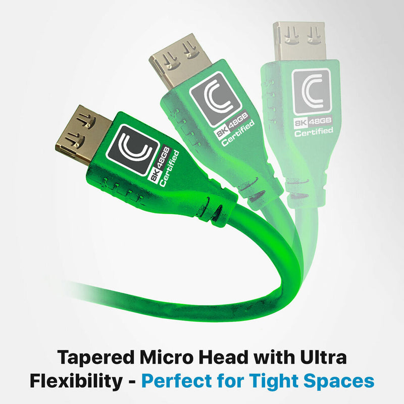 Comprehensive MicroFlex Pro AV/IT Integrator Ultra High-Speed HDMI Cable with Ethernet (Green, 9')