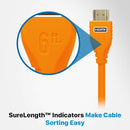 Comprehensive MicroFlex Pro AV/IT Integrator Ultra High-Speed HDMI Cable with Ethernet (Orange, 6')