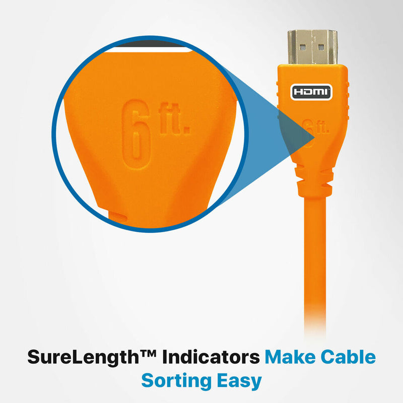 Comprehensive MicroFlex Pro AV/IT Integrator Ultra High-Speed HDMI Cable with Ethernet (Orange, 6')