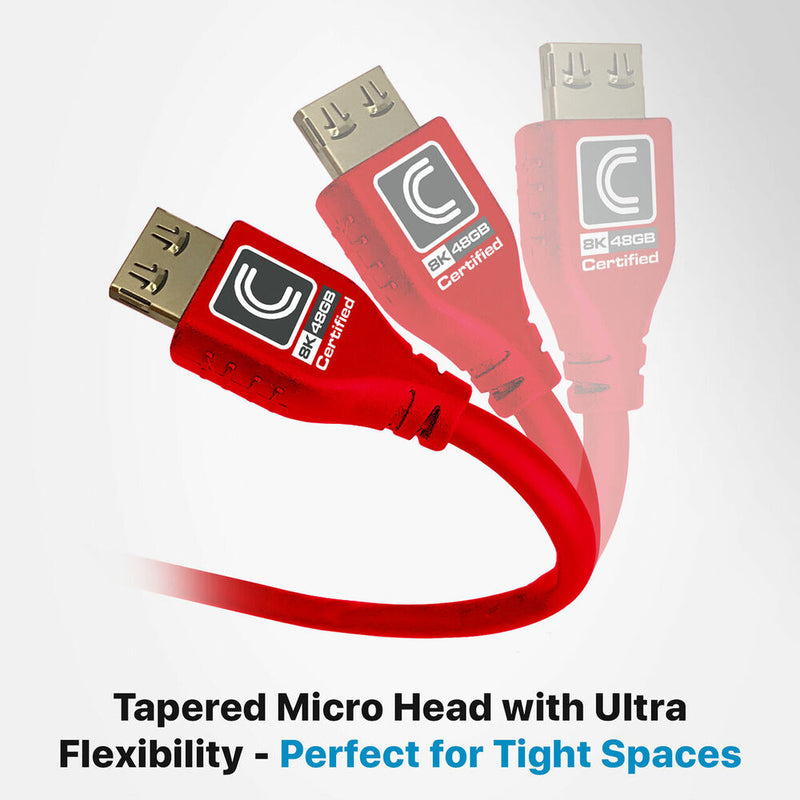 Comprehensive MicroFlex Pro AV/IT Integrator Ultra High-Speed HDMI Cable with Ethernet (Red, 9')