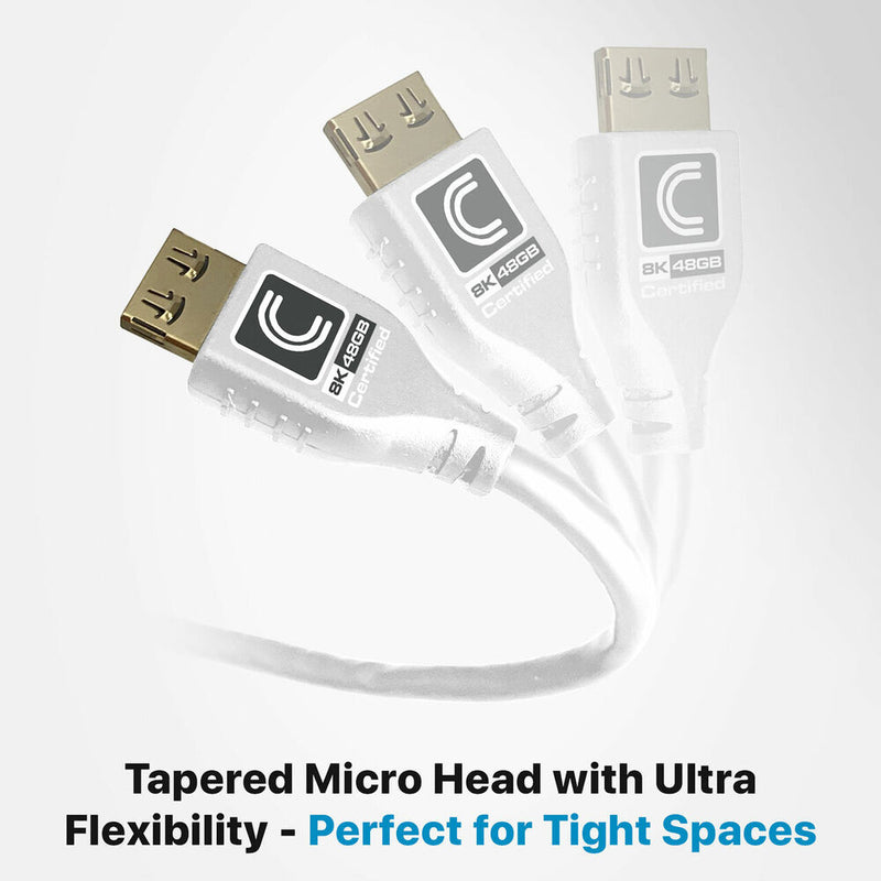 Comprehensive MicroFlex Pro AV/IT Integrator Ultra High-Speed HDMI Cable with Ethernet (White, 6')