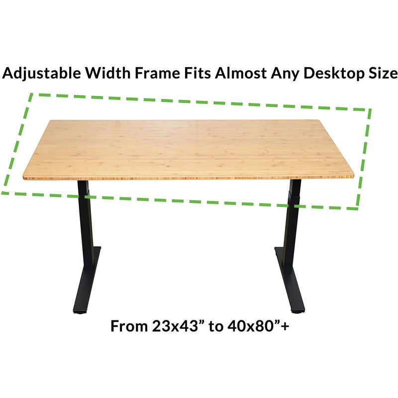 Uncaged Ergonomics Rise Up 2-Stage Electric Height-Adjustable Standing Desk Frame