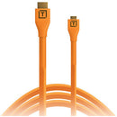 Tether Tools TetherPro Micro-HDMI to HDMI Cable with Ethernet (Orange, 15')