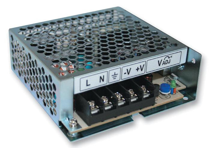 TDK-LAMBDA LS50-24 AC/DC Enclosed Power Supply (PSU), Compact, 1 Outputs, 52.8 W, 24 V, 2.2 A