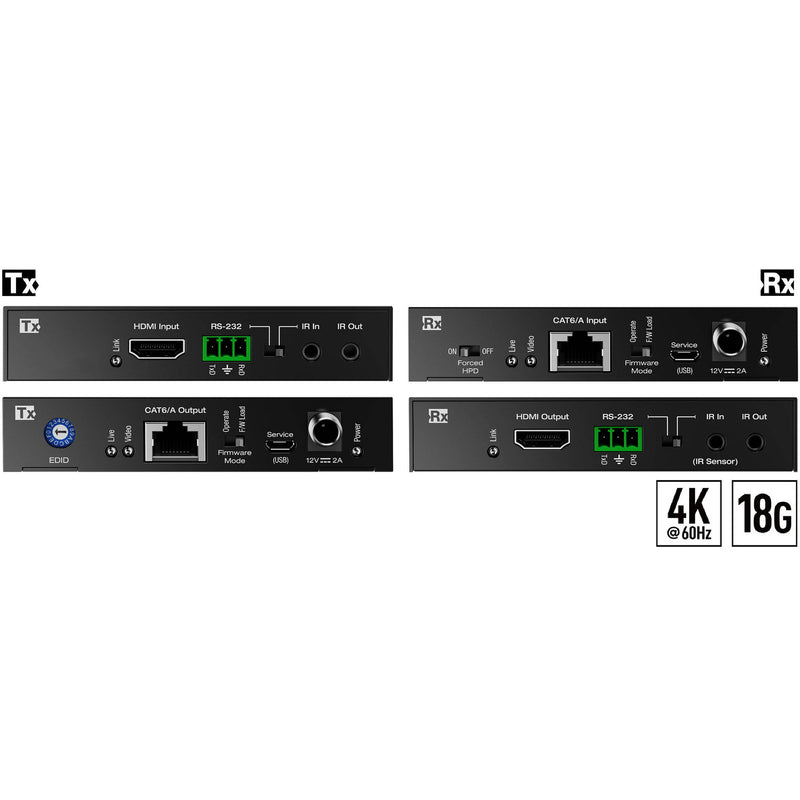 Key Digital KD-X444SP 4K HDMI over CAT5e/6 Extender Set (164')