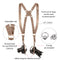 Coiro Dual Camera Harness (Beige)