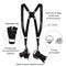 Coiro Dual Camera Harness (Black)