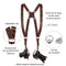 Coiro Dual Camera Harness (Brown)