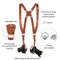 Coiro Dual Camera Harness (Tan)