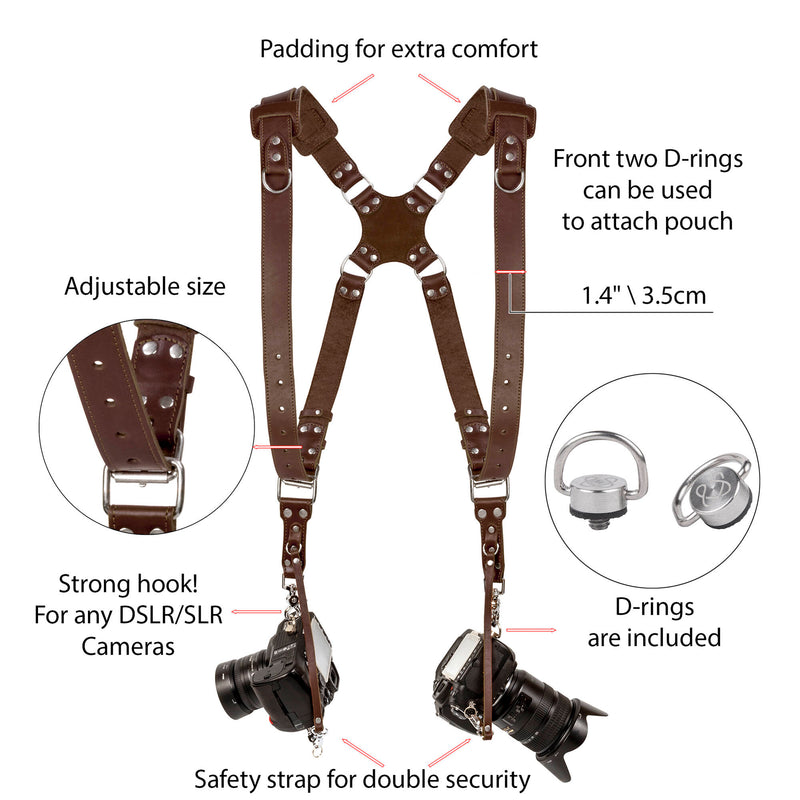 Coiro Padded Harness (Brown)