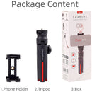 CimaPro CD-5 VLOG Mini Tripod with Selfie Stick, Smartphone Holder, and Bluetooth Remote