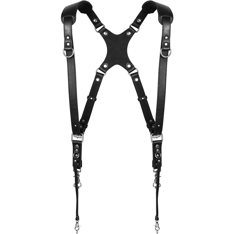 Coiro Skinny Dual Camera Harness (Black)