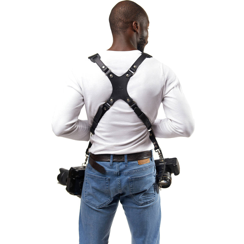 Coiro Skinny Dual Camera Harness (Black)