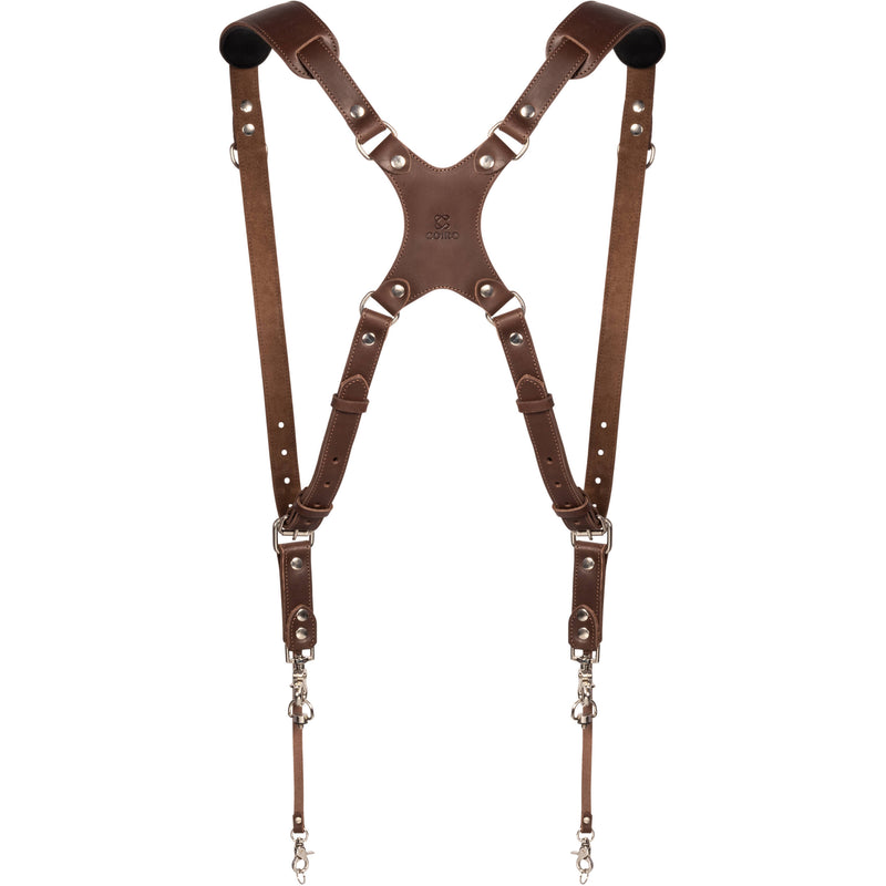 Coiro Skinny Dual Camera Harness (Brown)