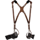 Coiro Skinny Dual Camera Harness (Brown)