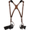 Coiro Skinny Dual Camera Harness (Brown)