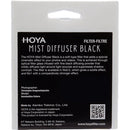 Hoya 67mm Mist Diffuser Black No. 1 Filter